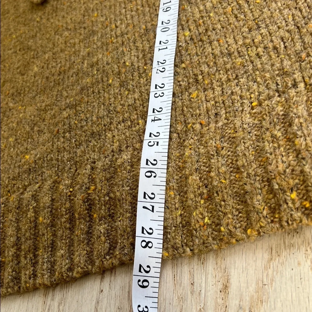 Zara Oversized Relaxed Fit Hoodie Sweater Sleeveless Vest Carmal Tan Neutral M - Picture 12 of 13